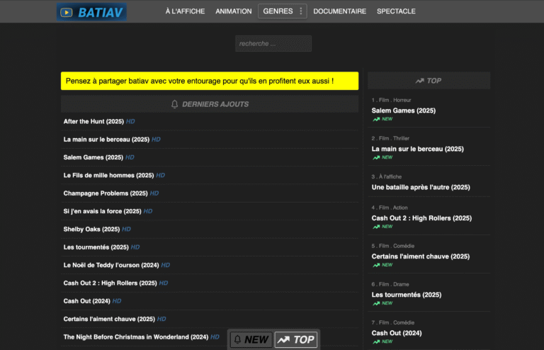 Batiav : nouvelle adresse en décembre 2025